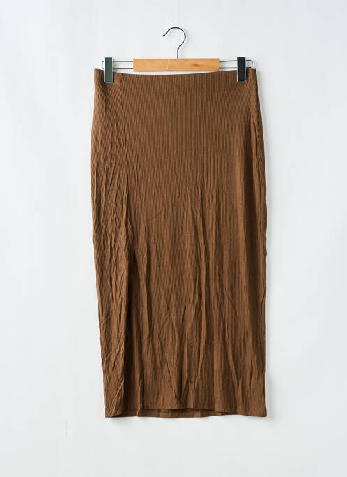 Jupe longue marron NA-KD pour femme