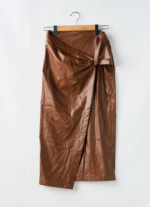 Jupe longue marron ZARA pour femme