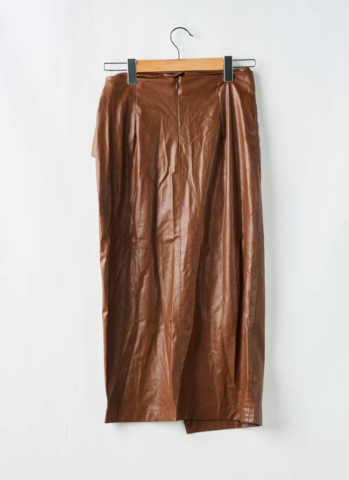 Jupe longue marron ZARA pour femme