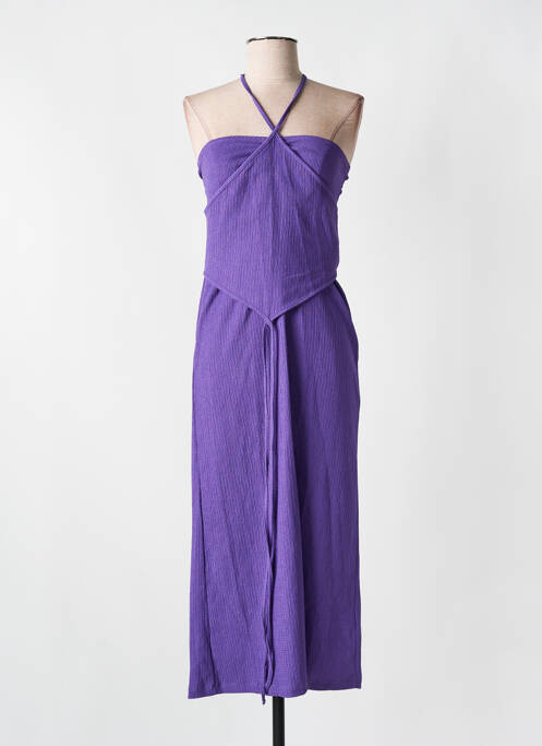 Robe longue violet NA-KD pour femme