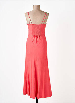Robe longue sans manche sans manche orange LONGCHAMP femme