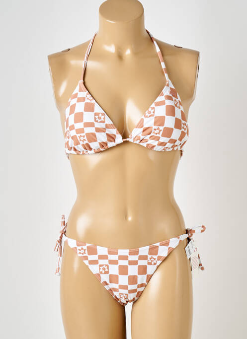 Maillot de bain 2 pièces blanc ROXY pour femme