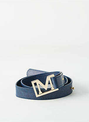 Ceinture effet matière satinée bleu SANS MARQUE femme