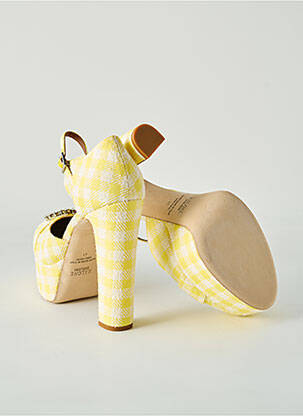 Escarpins fermeture boucle(s) talon haut de 10cm et plus jaune MALONE SOULIERS femme