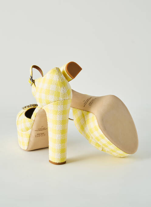 Escarpins fermeture boucle(s) talon haut de 10cm et plus jaune MALONE SOULIERS femme