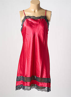 Nuisette/combinette tissage satiné rouge ROSE POMME femme