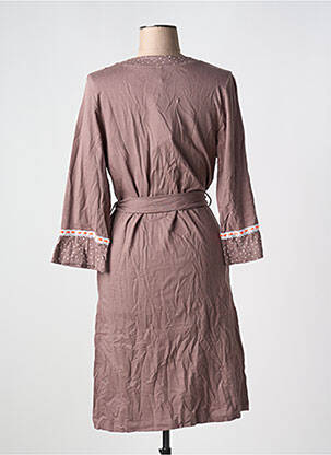 Chemise de nuit imprimé pois marron SENORETTA femme