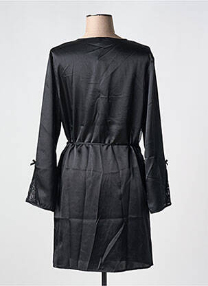 Déshabillé effet matière satinée noir ROSE POMME femme