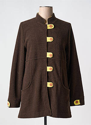 Robe de chambre poches marron SENORETTA femme