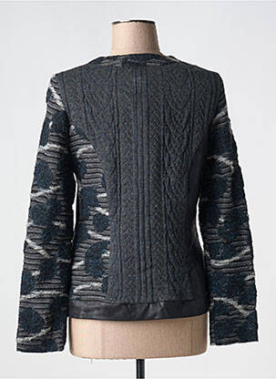 Veste casual col rond gris MERI & ESCA femme