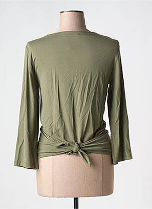 Gilet manches longues stretch vert GRIFFON femme