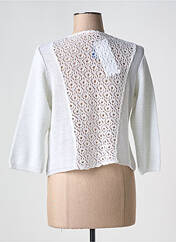 Gilet manches longues blanc GRIFFON pour femme seconde vue