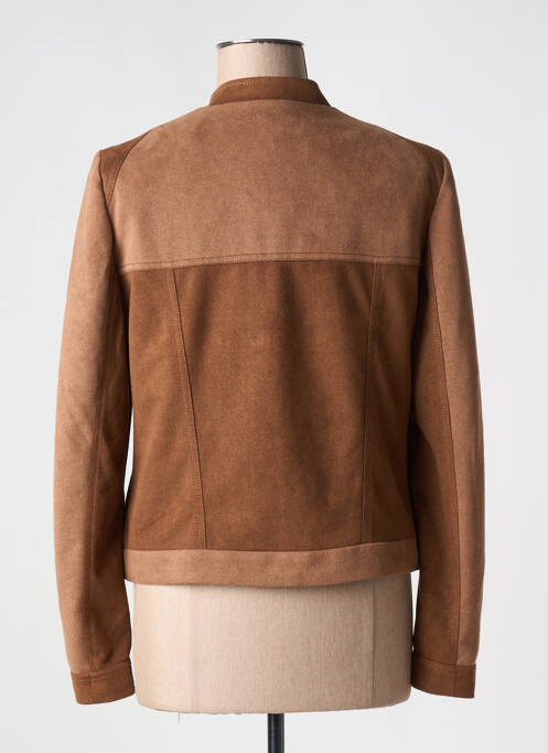Veste casual col rond marron MERI & ESCA femme
