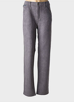 Pantalon slim taille normale taille normale gris QUATRE VINGT JOURS femme