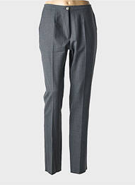 Pantalon slim taille élastique taille haute gris GRIFFON femme
