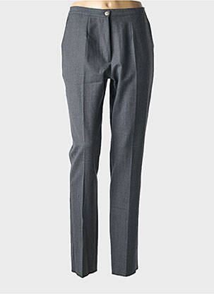 Pantalon slim taille élastique taille haute gris GRIFFON femme