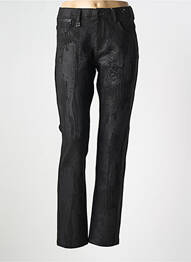 Pantalon slim taille élastique taille normale noir QUATRE VINGT JOURS femme