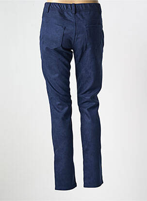 Jegging tissage suedine taille normale bleu QUATRE VINGT JOURS femme