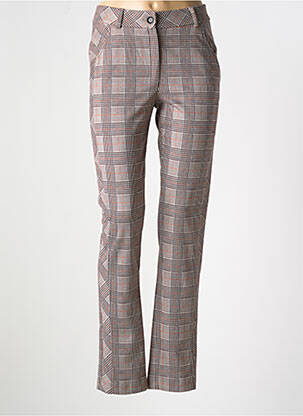 Pantalon slim stretch taille normale marron MERI & ESCA femme