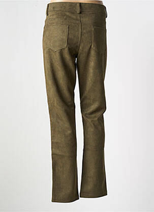 Pantalon slim stretch taille normale vert QUATRE VINGT JOURS femme