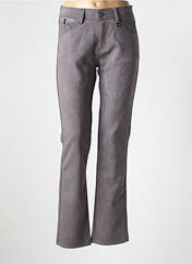 Pantalon slim gris QUATRE VINGT JOURS pour femme seconde vue