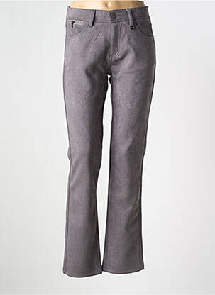 Pantalon slim gris QUATRE VINGT JOURS pour femme