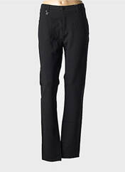 Pantalon slim noir QUATRE VINGT JOURS pour femme seconde vue