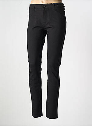 Pantalon slim noir QUATRE VINGT JOURS pour femme