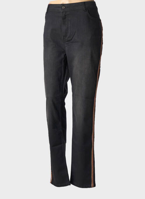 Jeans coupe slim stretch taille normale noir CONCEPT K femme