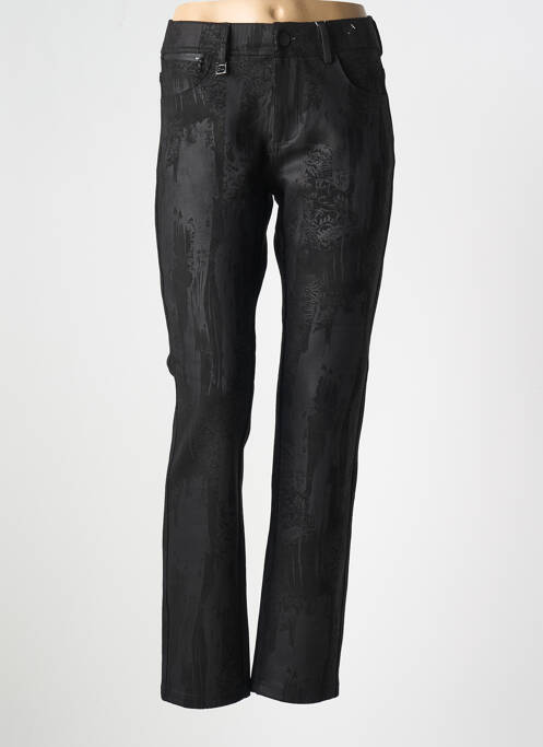 Pantalon slim taille élastique taille normale noir QUATRE VINGT JOURS femme