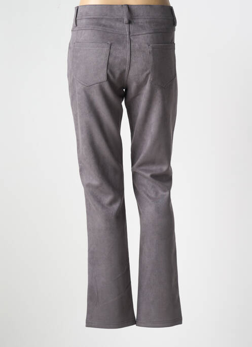 Pantalon slim gris QUATRE VINGT JOURS pour femme