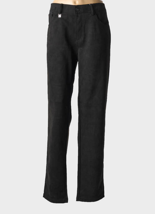 Pantalon slim noir QUATRE VINGT JOURS pour femme