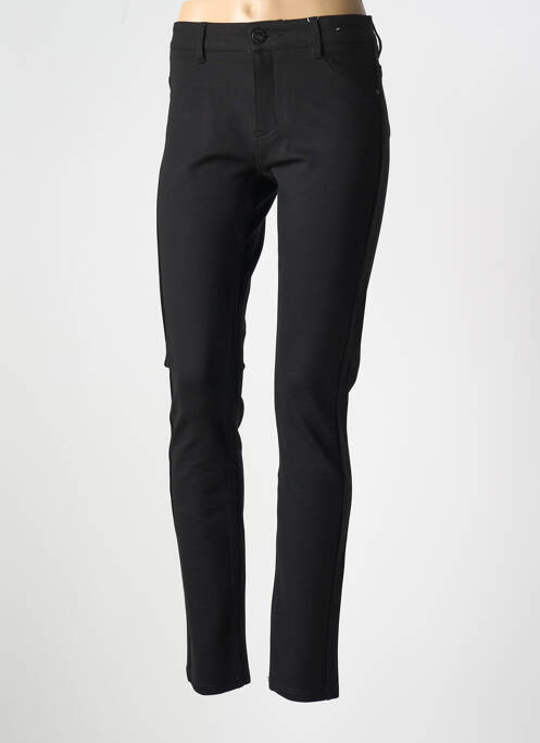 Pantalon slim noir QUATRE VINGT JOURS pour femme