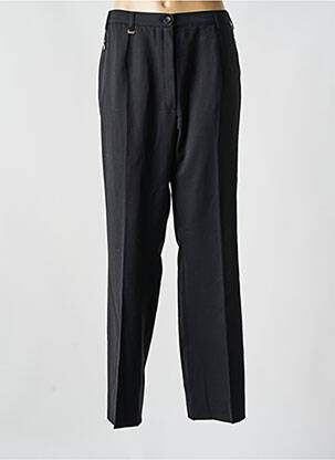 Pantalon droit tissage crêpe taille normale noir RICHY femme