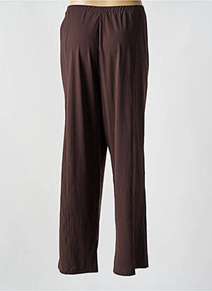 Pantalon droit stretch taille normale marron GUY DUBOUIS femme
