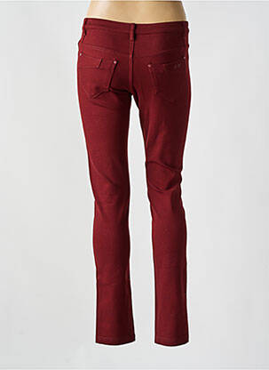 Pantalon slim stretch taille normale rouge QUATRE VINGT JOURS femme
