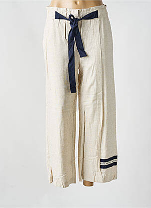 Pantalon droit taille élastique taille normale beige MERI & ESCA femme