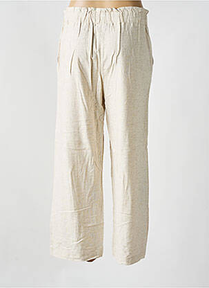 Pantalon droit taille élastique taille normale beige MERI & ESCA femme