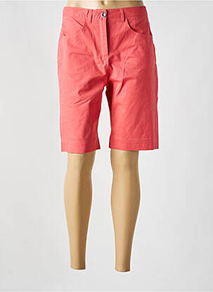 Bermuda tissage popeline rose CONCEPT K femme