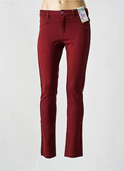 Pantalon slim rouge QUATRE VINGT JOURS pour femme seconde vue