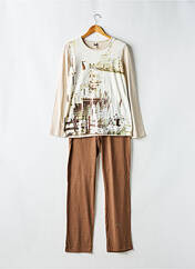 Pyjama marron SENORETTA pour femme seconde vue