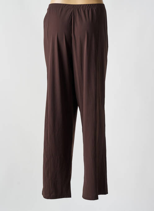 Pantalon droit stretch taille normale marron GUY DUBOUIS femme