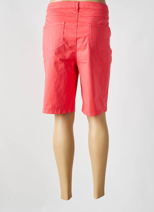 Bermuda tissage popeline taille normale orange GUY DUBOUIS femme