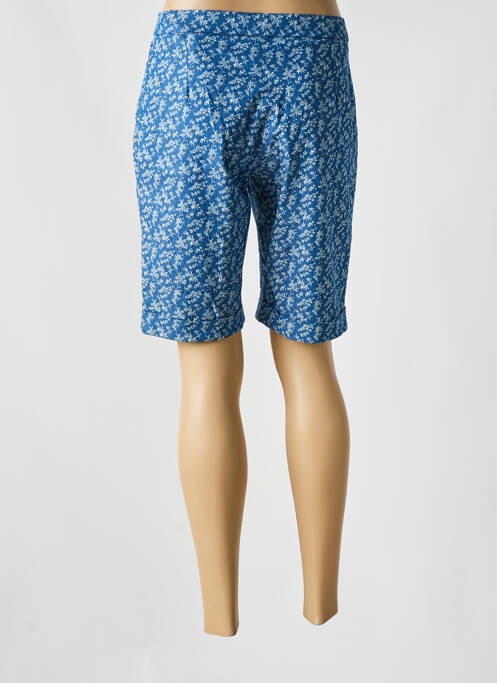 Bermuda slim taille normale bleu GUY DUBOUIS femme