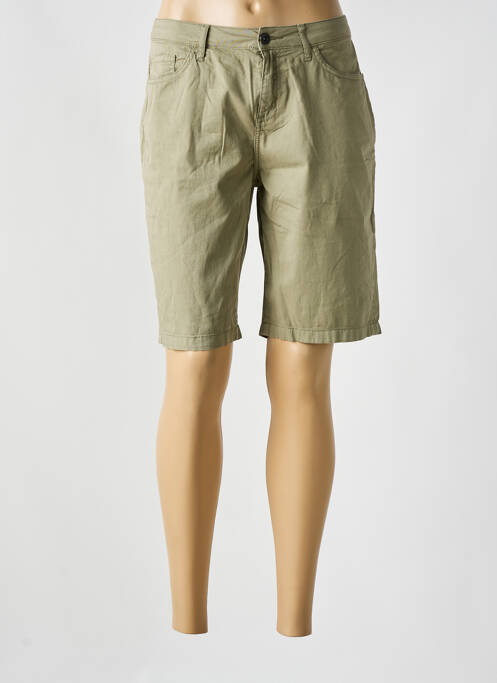 Bermuda vert GUY DUBOUIS pour femme