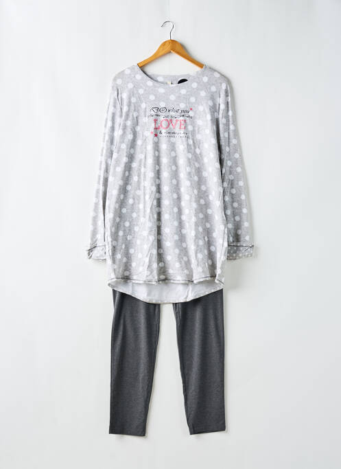 Pyjama gris SENORETTA pour femme