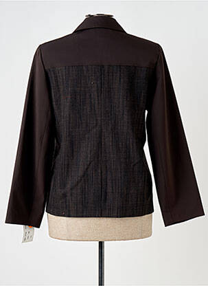 Veste casual col chemisier marron GUY DUBOUIS femme