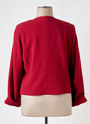 Veste casual col rond rouge GUY DUBOUIS femme
