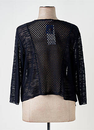 Gilet manches longues coupe cintrée noir GRIFFON femme