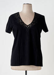 T-shirt noir 7 SEASONS pour femme seconde vue